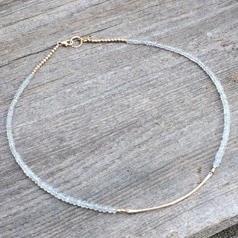 MOONSTONE CALLA NECKLACE