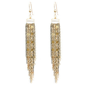 CRYSTAL FRINGE EARRINGS