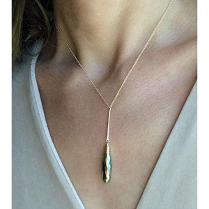 PYRITE Y NECKLACE